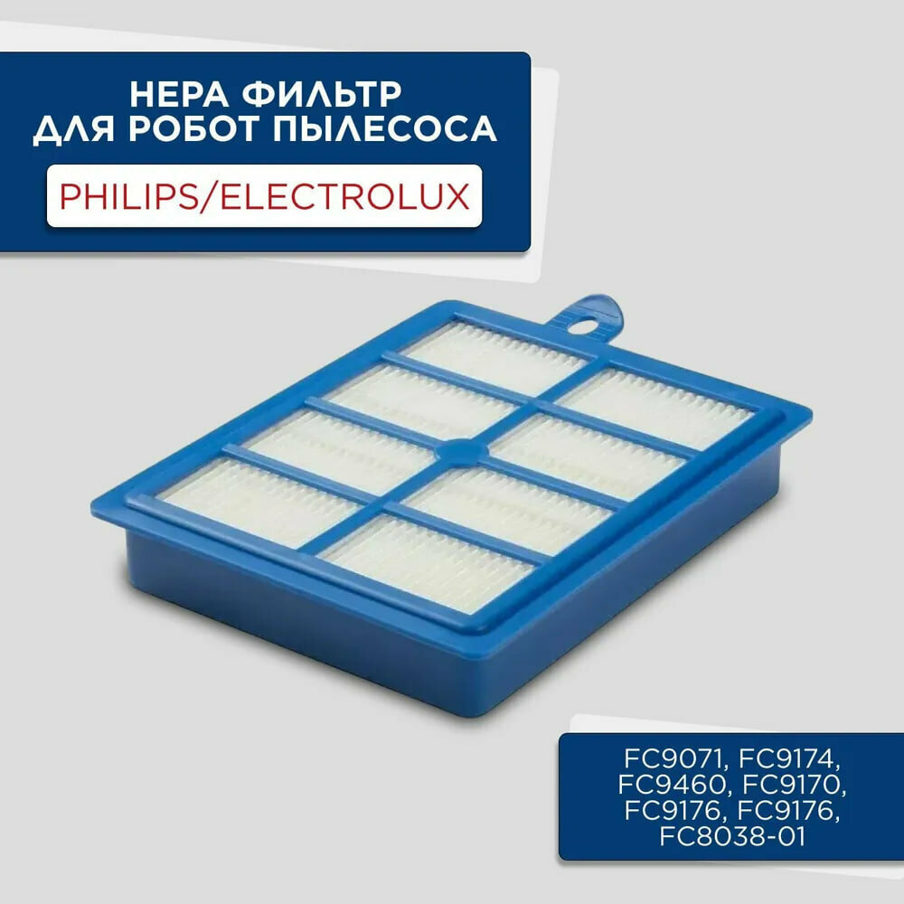 HEPA фильтр AVACLEAN Philips FC9071, FC9174, FC9064, FC9170, FC9176, FC8038/01, ELECTROLUX (ZSPC) AEG BORK моющийся