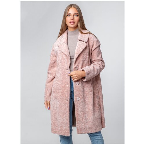 фото Пальто из искусственного меха 09, каляев, размер 44, серый