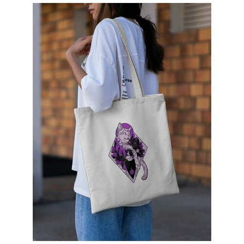 Женская сумка шоппер с принтом Кот