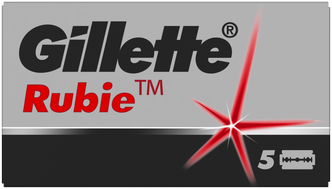 Двусторонние Лезвия Для Мужской Бритвы Gillette Rubie Platinum Plus, 5 шт