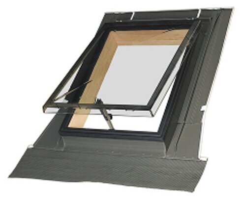 Мансардное окно-люк Fakro чердачное окно WSZ 86х86 на крышу для нежилых помещений факро