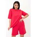 Костюм Lika Dress, футболка и шорты, повседневный стиль, прямой силуэт, карманы, размер 48, красный