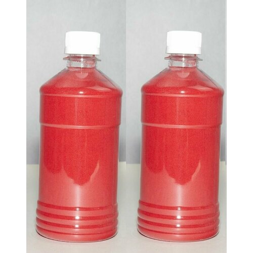 Красный кварцевый песок 1600г (2шт по 800г) для творчества, декора, рисования и светового стола, флорариума (фр. 0,1-0,3)