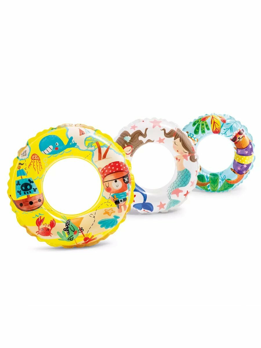 Круг надувной прозрачный 61см кошечки