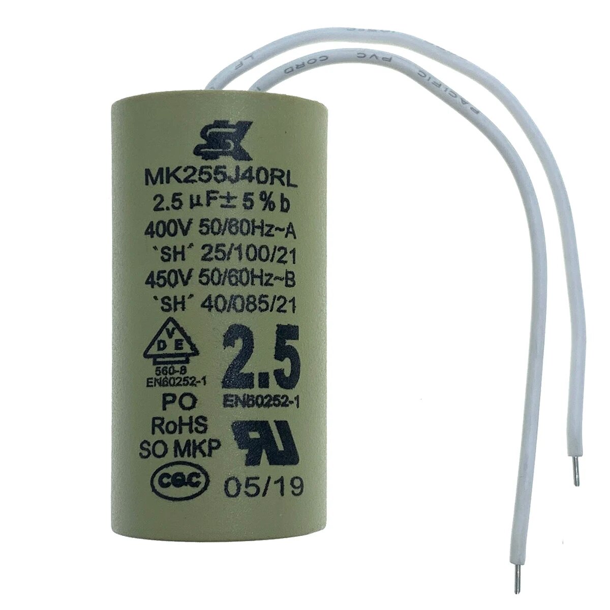 Циркуляционный конденсатор для насоса Wilo & Grundfos MK205J40RL 2,0 мкФ MK255J40RL 2,5 мкФ
