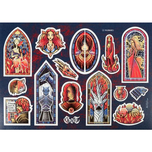 Наклейки Игра Престолов