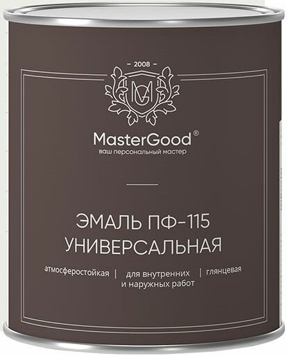 Эмаль ПФ 115 Универсальная Master Good 2.7кг Черный, Алкидная / Мастер Гуд.
