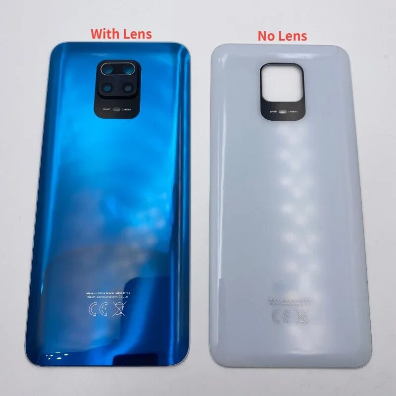 Моноблоки Xiaomi Для Xiaomi Redmi Note 9S крышка батарейного отсека задняя дверь корпус чехол для Redmi Note 9 Pro задняя крышка с объективом камеры запасные части