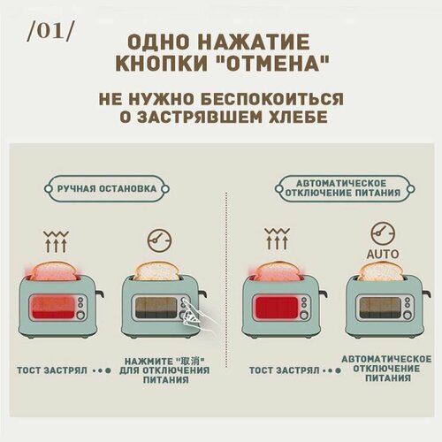 Тостер-печь Медведь DSL-C02P8 Малый домашний прибор для выпечки макаронных изделий-MAI