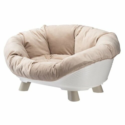 Софа для животных Ferplast Throne 4, 64*48*29,5 см, с подушкой, белый