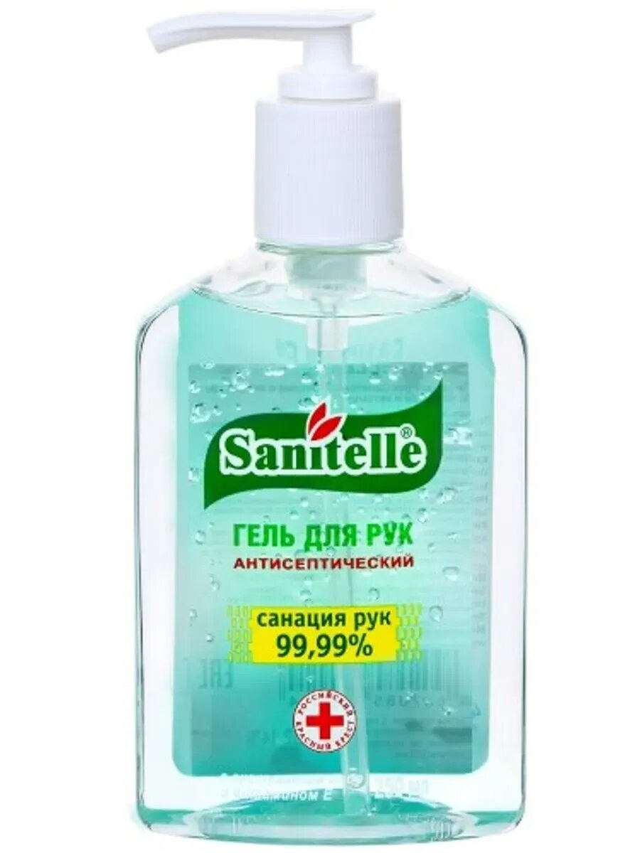 Sanitelle гель д/рук антисептический с экстрактом алоэ 250мл