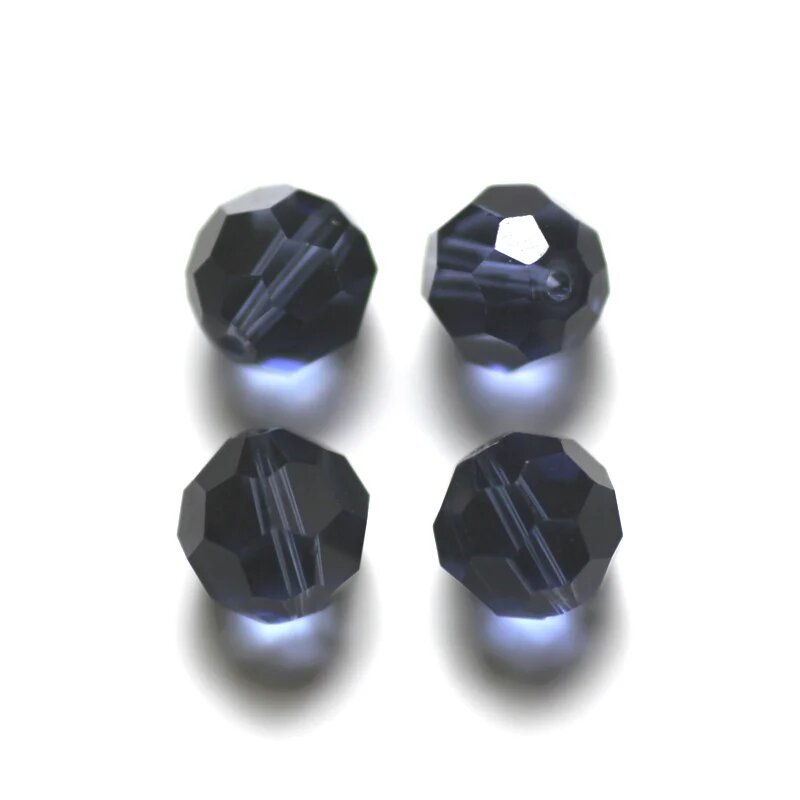StreBelle красные стеклянные бусины 6 мм 100 шт dark sapphire 6mm 100pcs