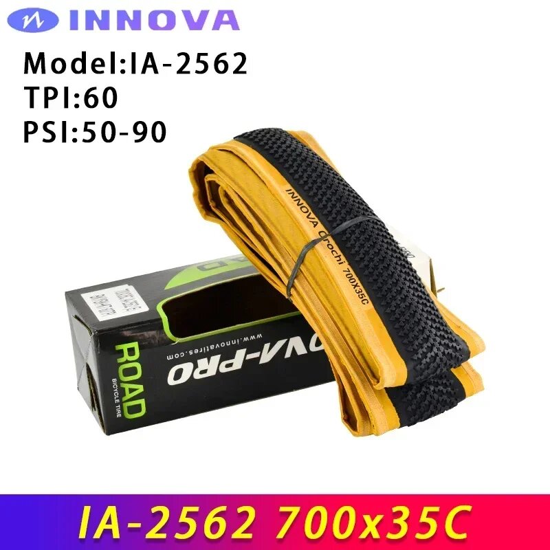 Шины INNOVA Orochi IA-2562 700x32c/35c/38c Желтый, 700x35c Yellow 1pc