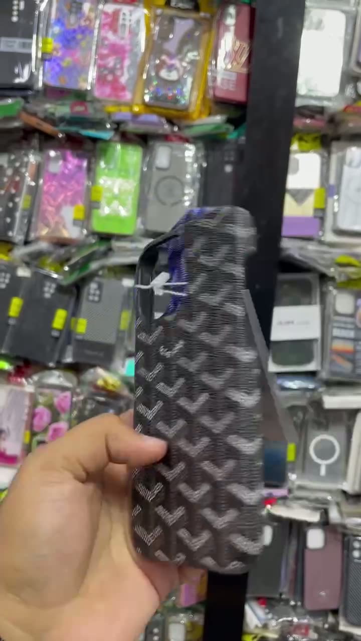 Чехол Goyard, для iPhone 16 pro max , с рисунком, герметичный, пластик/полиуретан, — фото 1