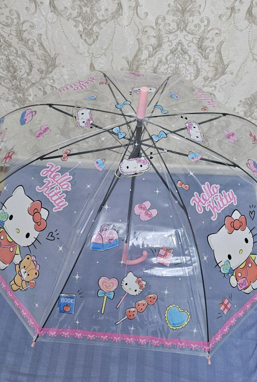 Зонт-шляпка , розовый, — фото 1