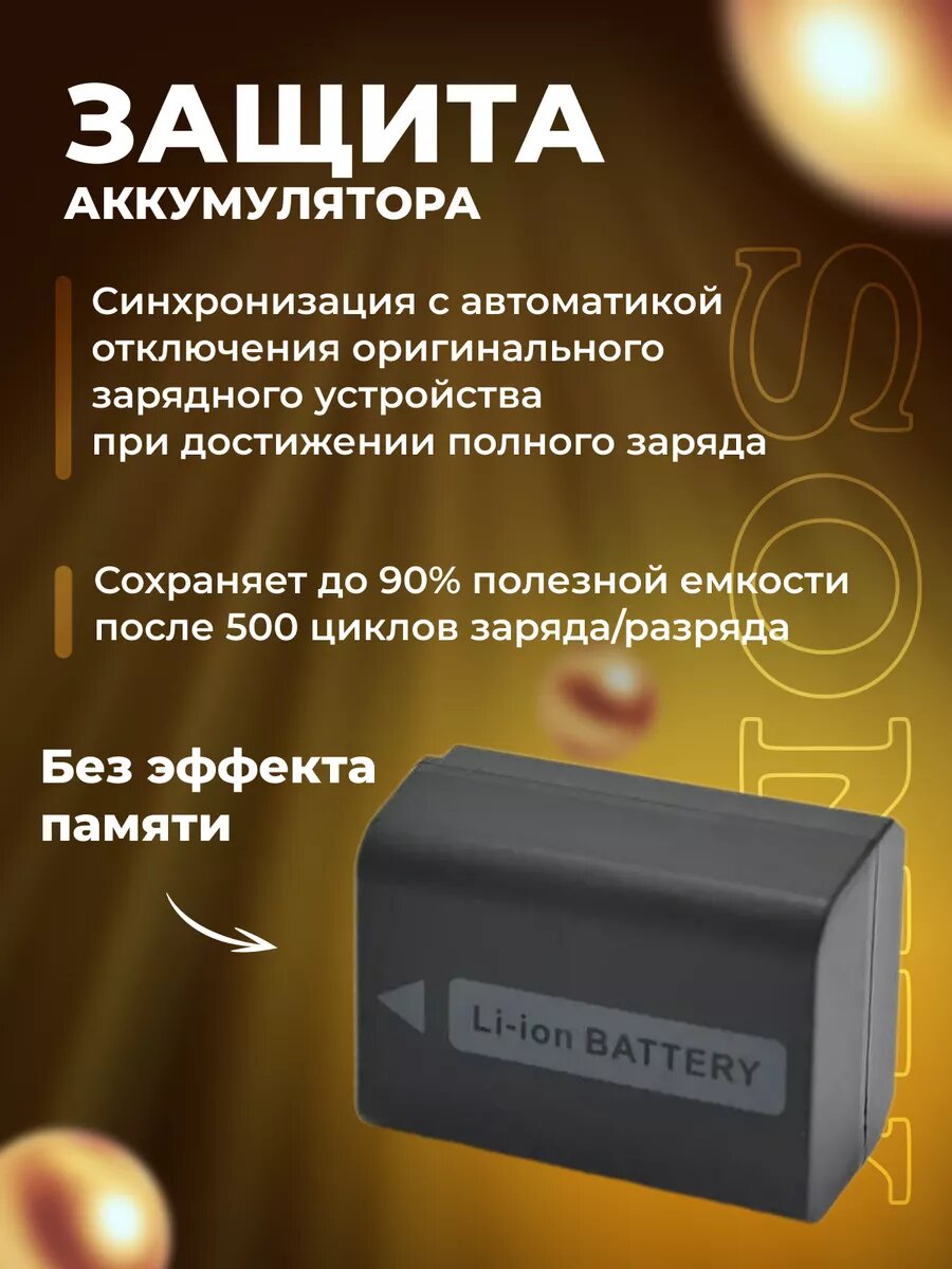 Аккумулятор Jinnet NP-FW50 для Sony 1500 mAh — фото 1