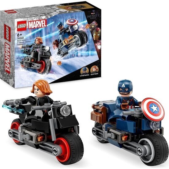 Конструктор Lego ® Marvel Super Heroes 76260 Черная вдова и Капитан Америка на мотоциклах