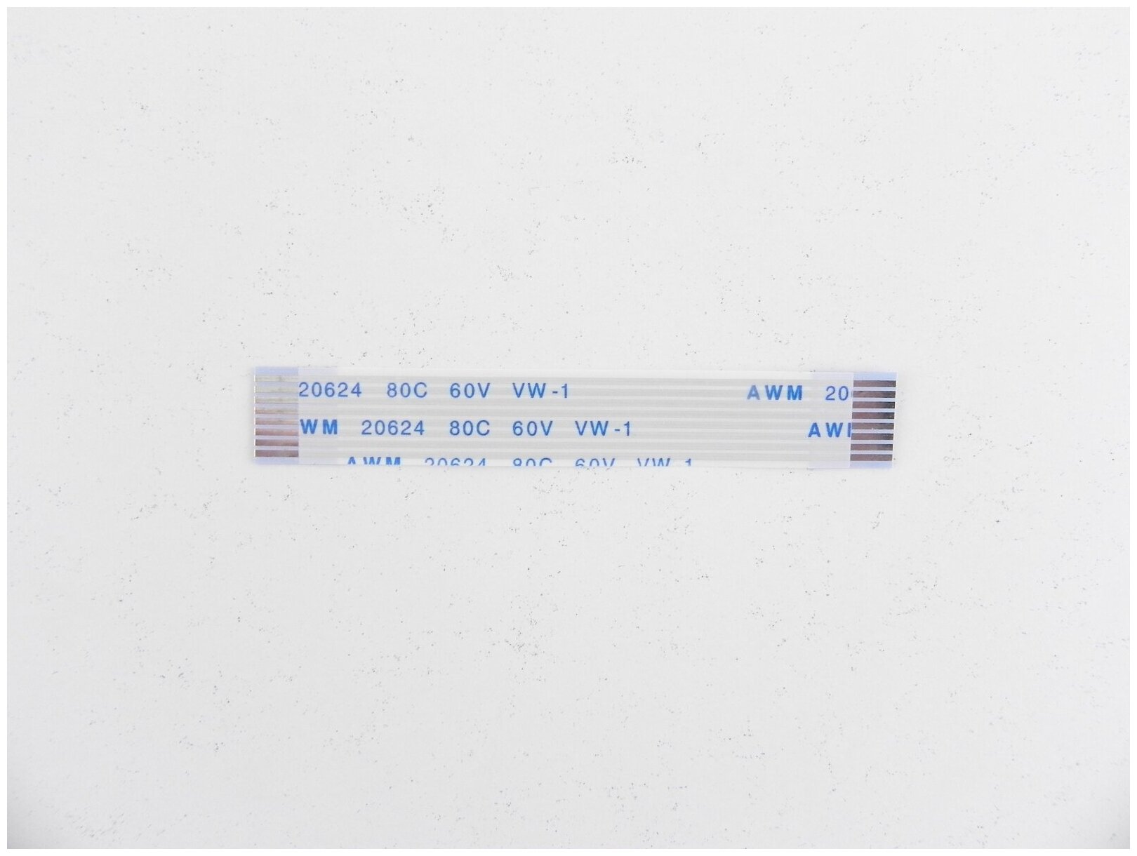 Шлейф плоский FFC/FPC-кабеля Flexible flat 8 пин, шаг 1,00мм, длина 60мм, прямой