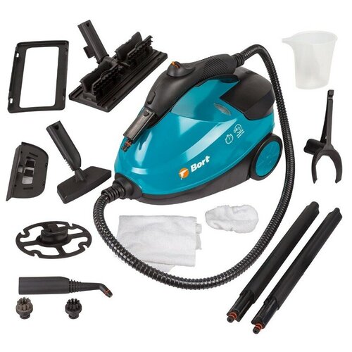 Пароочиститель BORT BDR-2500-RR 2200 Вт бирюзовыйчерный 1721400₽