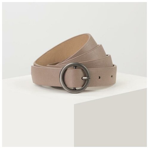 фото Ремень женский, ширина 2,3 см, гладкий, пряжка металл, цвет розовый mikimarket