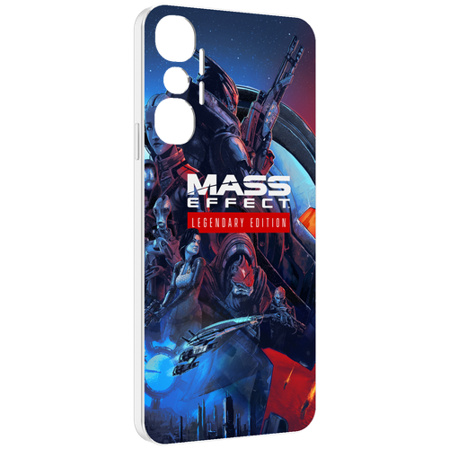 Чехол MyPads Mass Effect Legendary Edition для Infinix Hot 20 4G задняя-панель-накладка-бампер