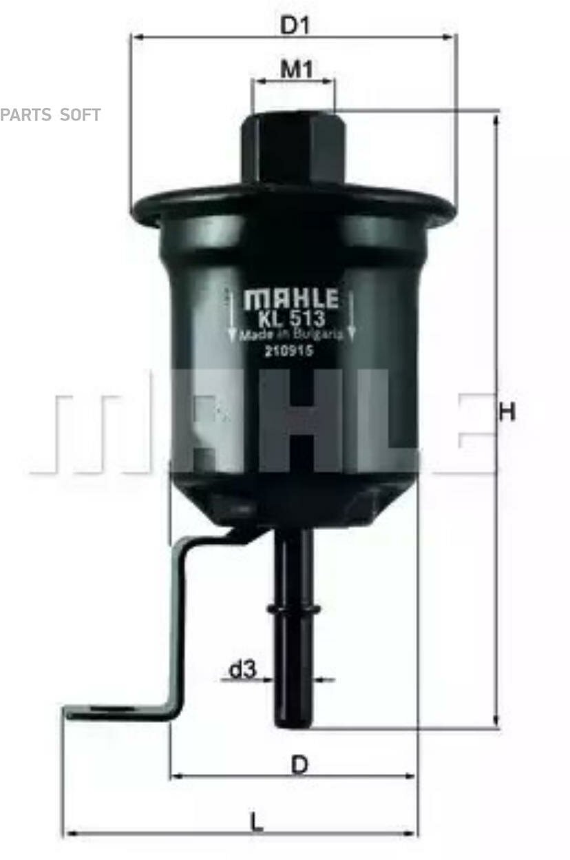 Фильтр топливный MAHLE KL 513