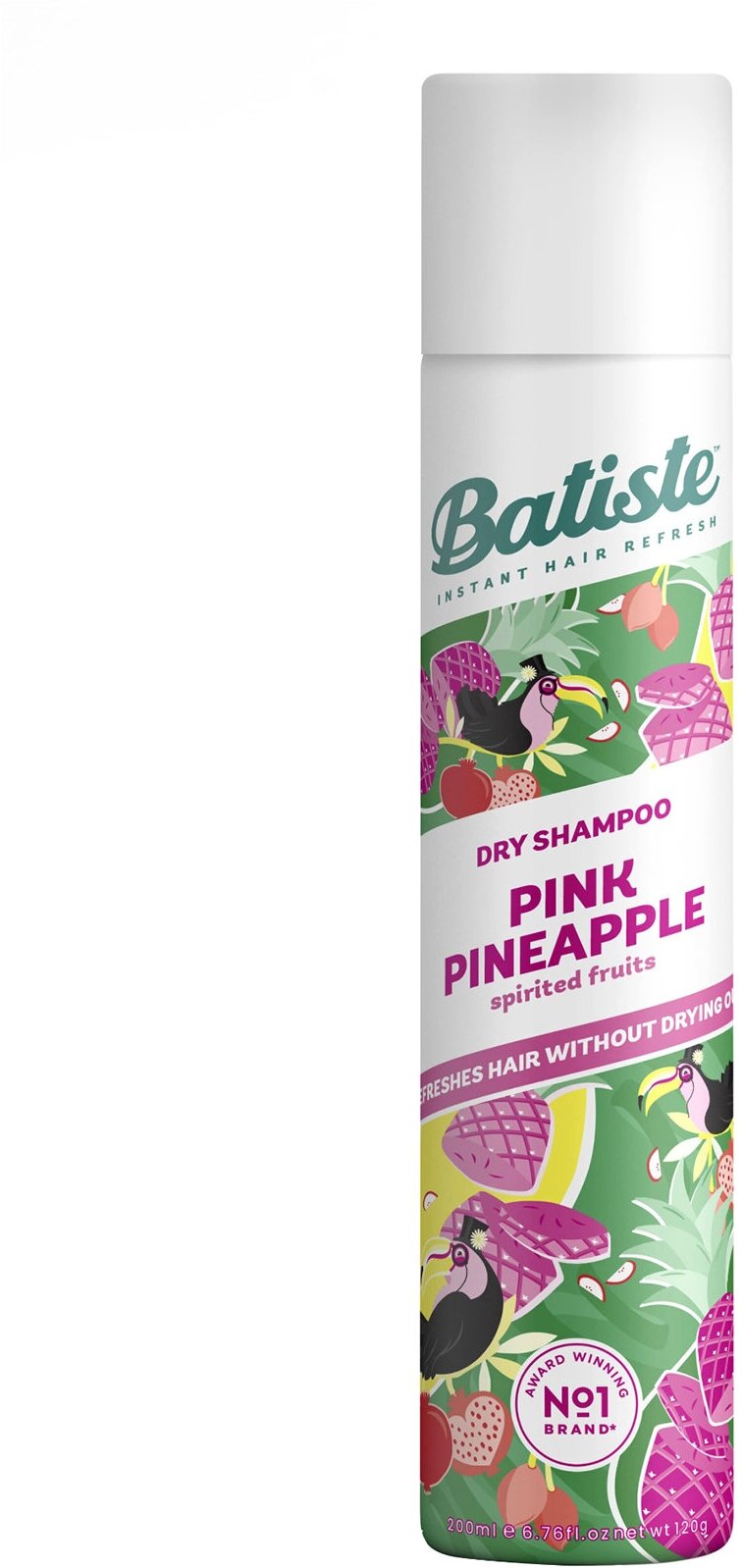 Сухой шампунь с ароматом тропических фруктов Batiste Dry Shampoo Pink Pineapple /200 мл/гр.