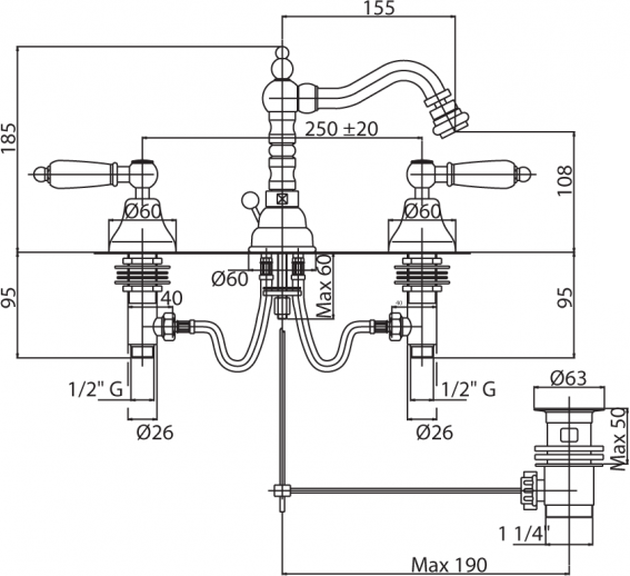 Смеситель для ванной с душем LEMARK LM0651C - фото №13