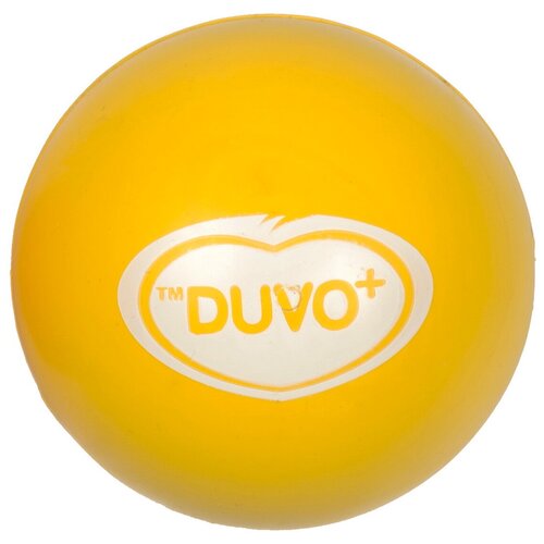 Игрушка для собак DUVO+ Мяч резиновый, жёлтый, 8.5см (Бельгия) игрушка для собак duvo интерактивная мяч светящийся жёлтый 6 4x6 4см бельгия