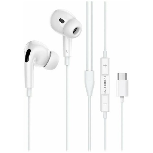 Гарнитура Type-C Borofone BM30 Pro вкладыши Белая 56300₽