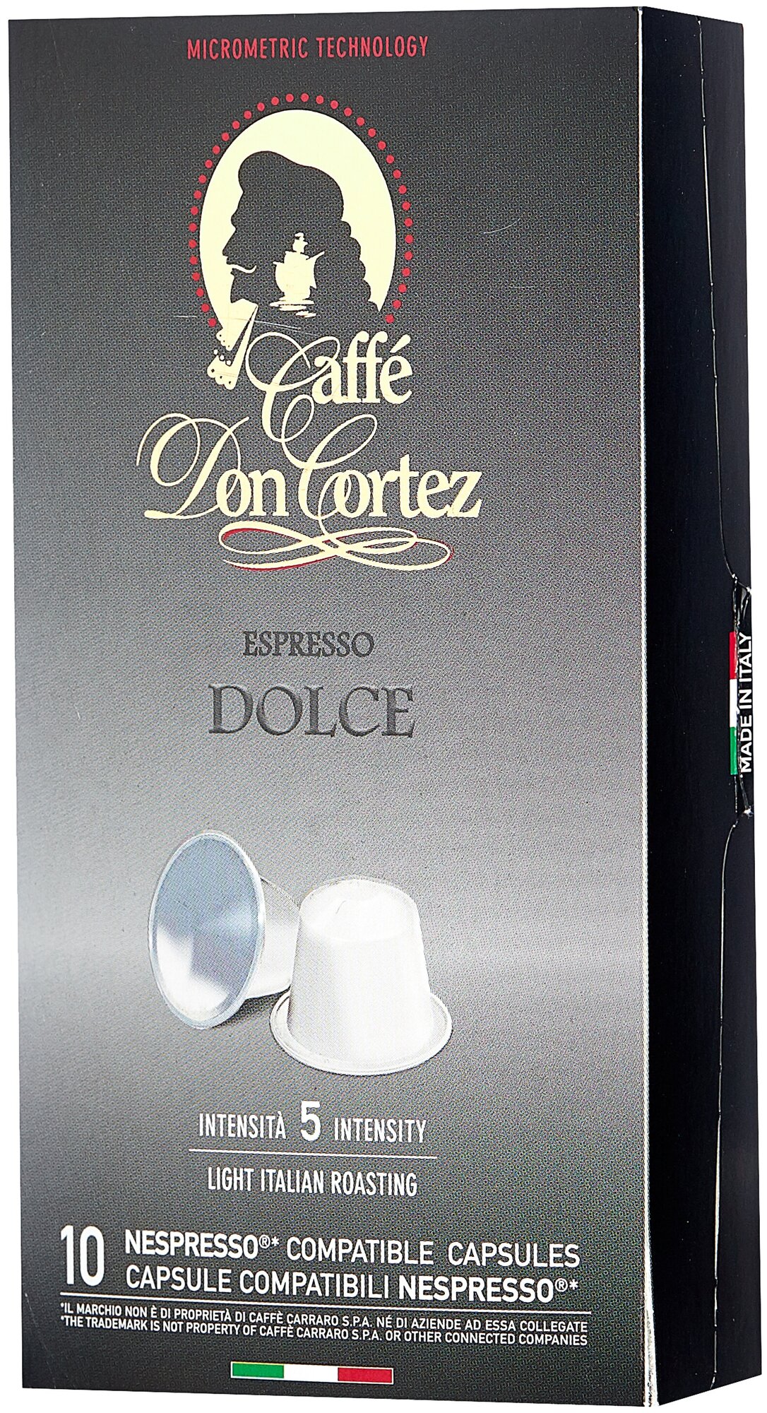 Кофе в капсулах формата nespresso DON CORTEZ (N) DOLCE 10шт