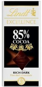 Lindt Excellence горький шоколад 85% какао, 100 г