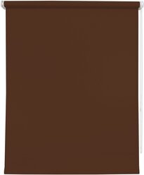 Рулонная штора 160х175 Плайн темно-коричневый