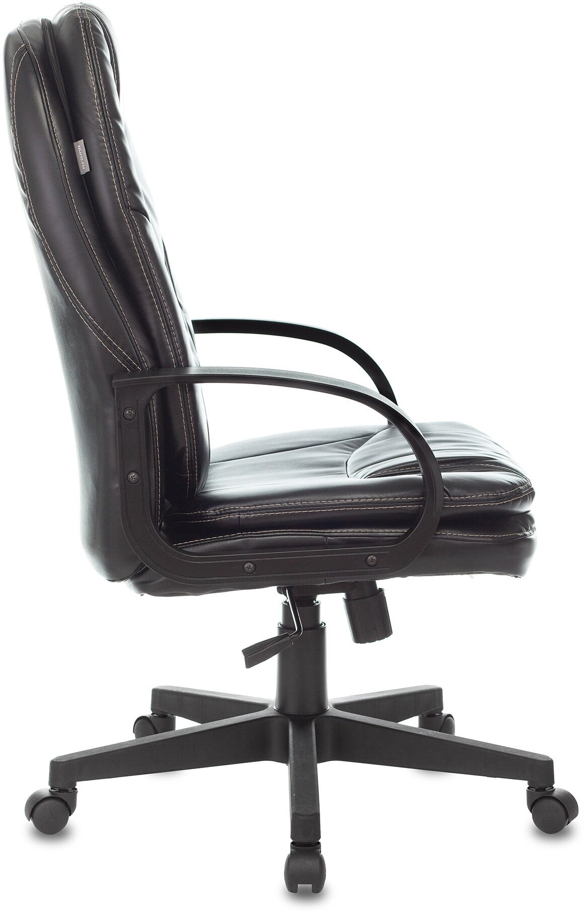Кресло руководителя Бюрократ CH-868LT черный эко. кожа крестов. пластик / Компьютерное кресло для директора, начальника, менеджера