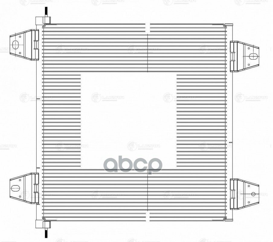 Радиатор Кондиц. LUZAR арт. LRAC 2802