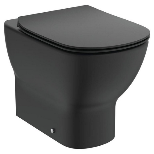 Унитаз приставной Ideal Standard TESI T0077V3 унитаз ideal standard tesi aquablade t0077v3 приставной черный матовый без сиденья