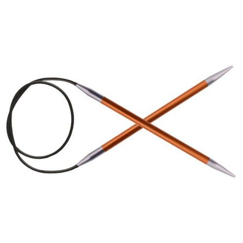 Спицы Knit Pro Zing, диаметр 2.75 мм, длина 120 см, общая длина 120 см, сердолик спицы knit pro zing диаметр 3 25 мм длина 120 см общая длина 120 см изумруд