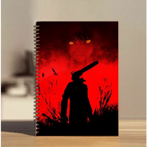 скетчбук блокнот для рисования a5 50 листов девушка гейша 371 Скетчбук А5 по аниме Человек Бензопила / Chainsaw Man №14