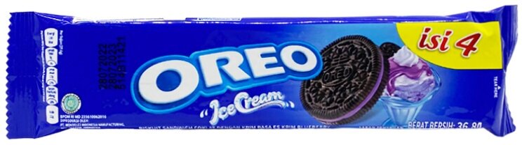 Печенье Oreo со вкусом черничного мороженого, 36,8 г, Индонезия