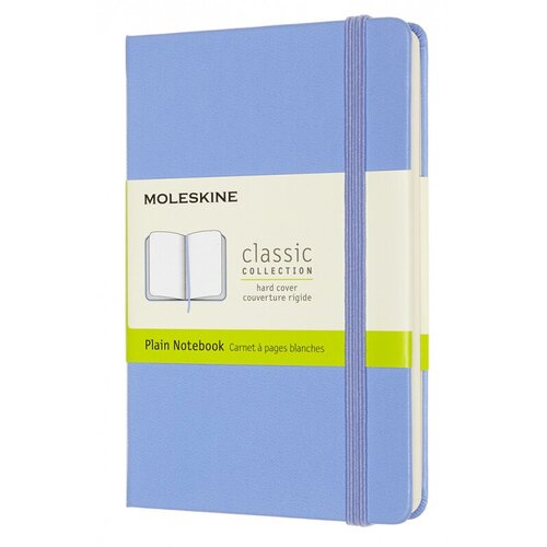 Блокнот Moleskine CLASSIC QP012B42 Pocket 90x140мм 192стр. нелинованный твердая обложка голубая гортензия