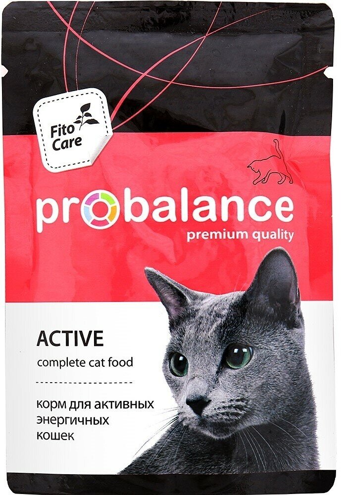 ProBalance 85гр Active корм для активных кошек пауч - фотография № 5