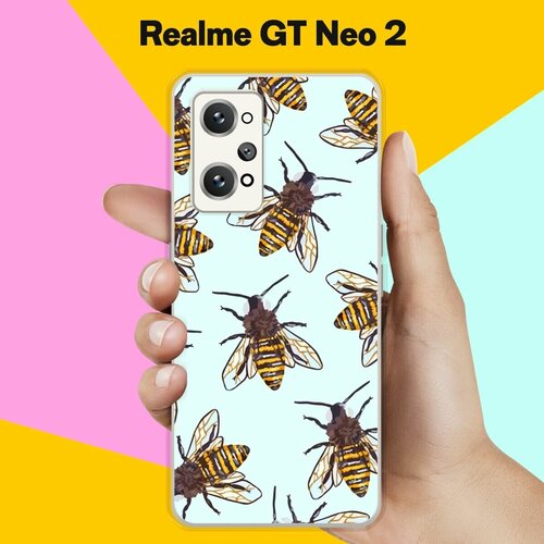 Силиконовый чехол на Realme GT Neo 2 Осы / для Реалми ДжиТи Нео 2 силиконовый чехол на realme gt neo 2 реалми gt нео 2 лиса 2