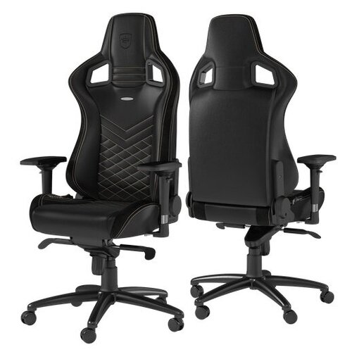 Кресло геймерское Noblechairs EPIC (NBL-PU-GOL-002) PU Leather / black/gold