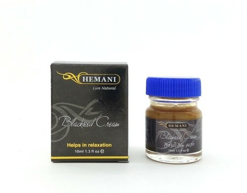 BLACKSEED CREAM Helps in relaxation, Hemani (Массажный расслабляющий крем черные семена, Хемани), 10 мл.