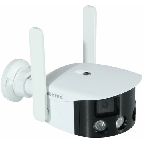 Уличная панорамная 4Мп Wi-Fi IP камера видеонаблюдения с двумя объективами LAN портом и microSD слотом SECTEC ST-IP530-XM-4M-WSAD 943400₽