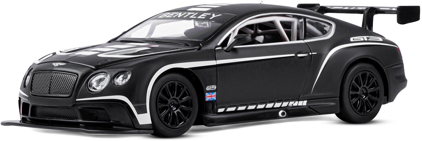 Модель автомобиля Автопанорама Bentley Continental GT3 Concept, черная, 1/24 JВ1251565