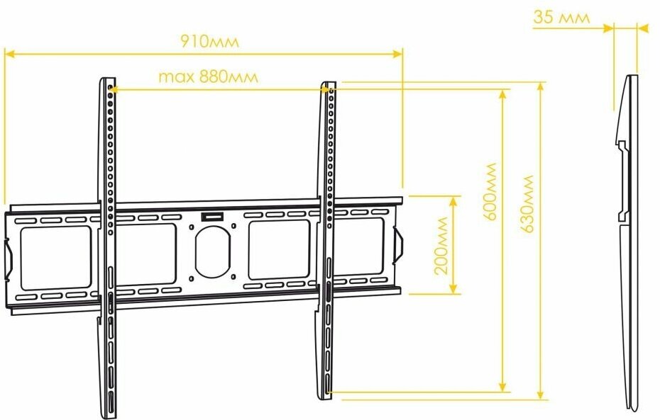 Кронейн на стену ONKRON UF4