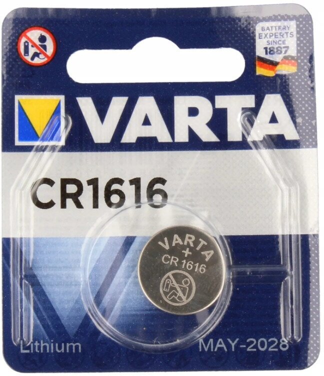 Батарейка Varta CR 1616 Bli 1 Lithium (6616101401) - фото №17