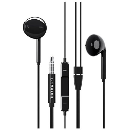 Проводные наушники FOR ADVANCED PEOPLE для занятий спортом Borofone M 30 Стерео наушники с защитой от влаги и шумоподавлением BLACK 121400₽