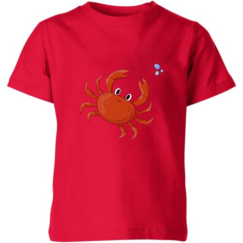 Футболка Us Basic, размер 4, красный детская футболка мультяшный пегас 128 красный